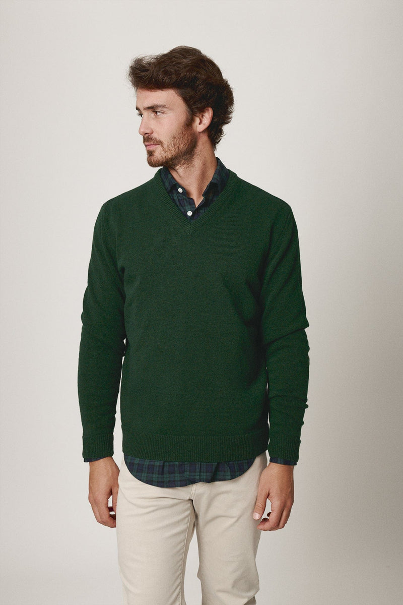 The Lambswool Pico Verde Pino-zoom-