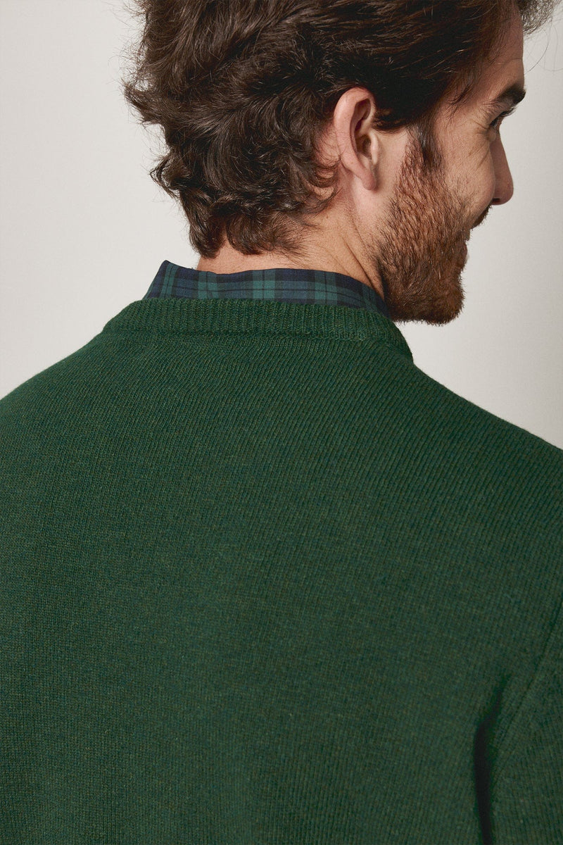 The Lambswool Pico Verde Pino-zoom-