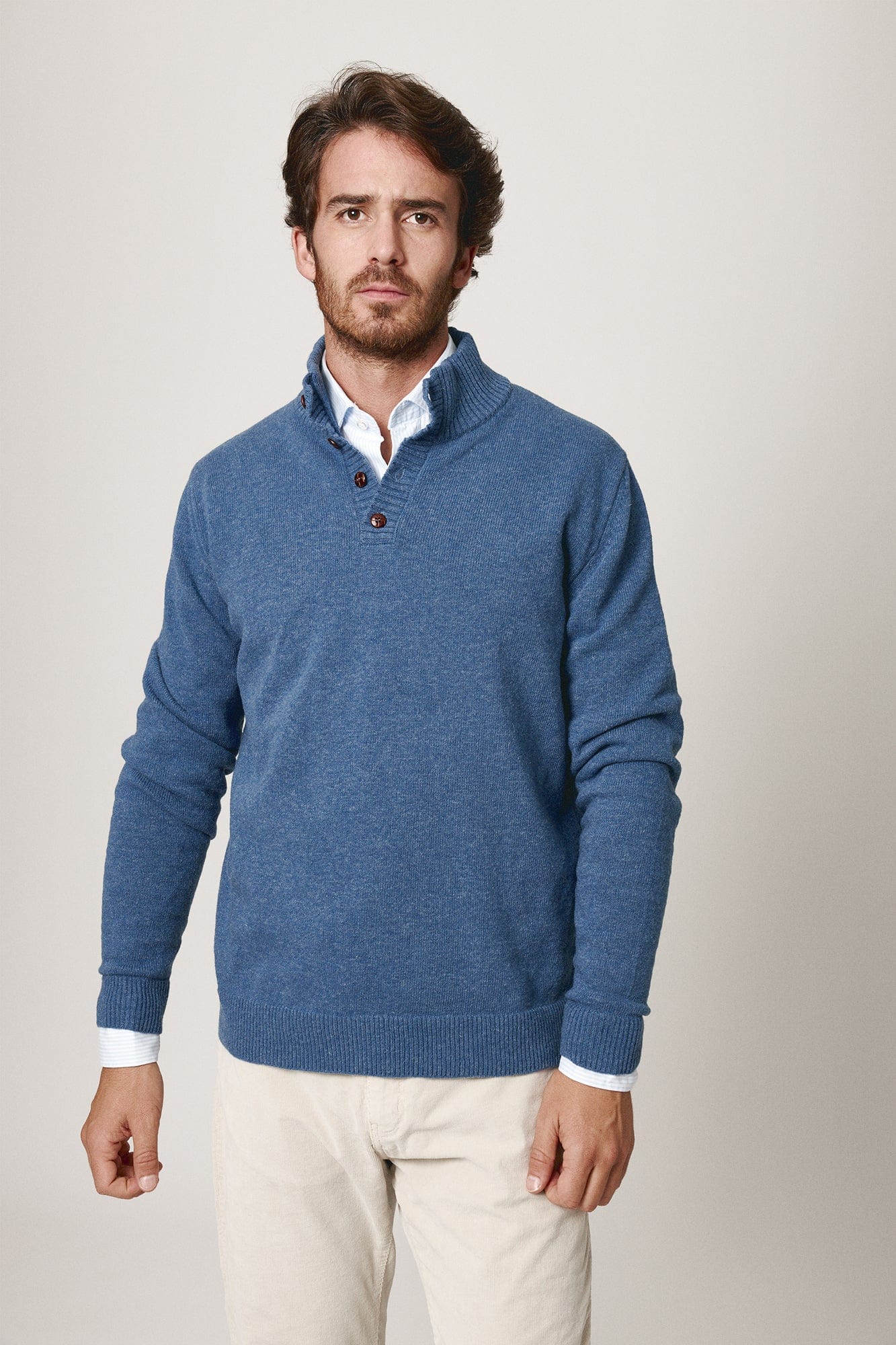 The Lambswool Botones Azul Pedreña