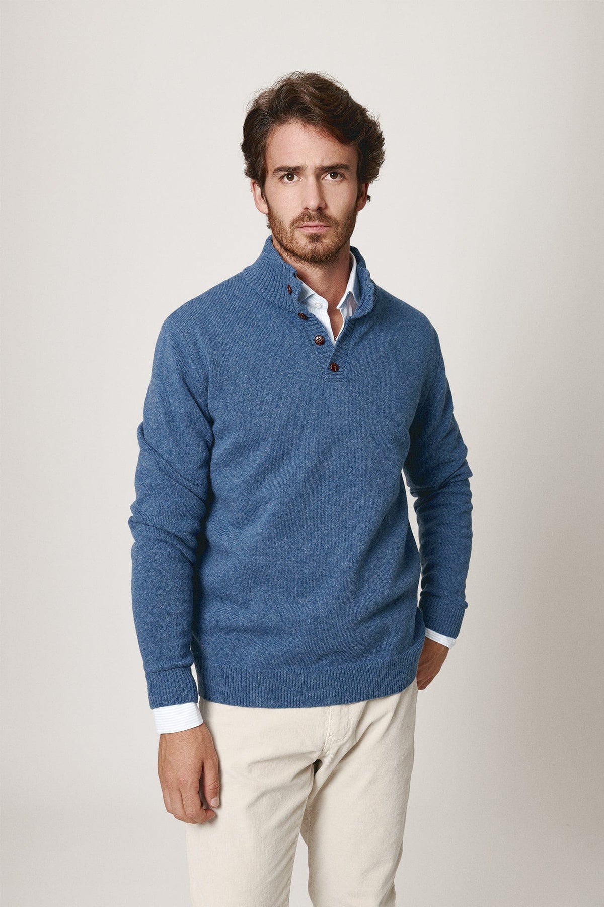 The Lambswool Botones Azul Pedreña-2