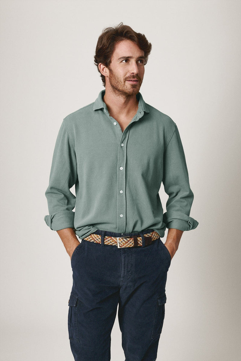 The Cotton Camisa Verde Khaki-zoom-
