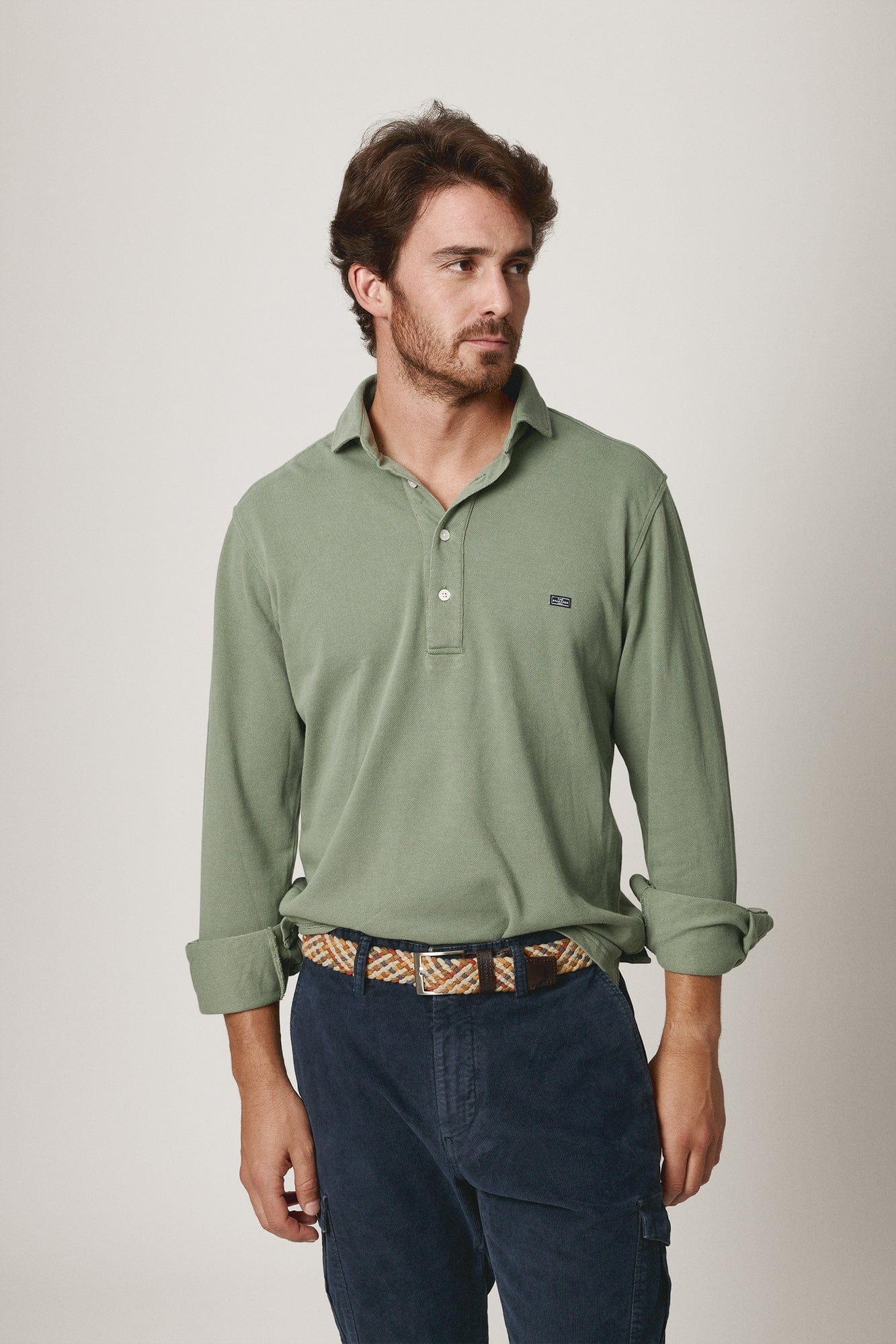 The Cotton Polera Verde Khaki-zoom-1