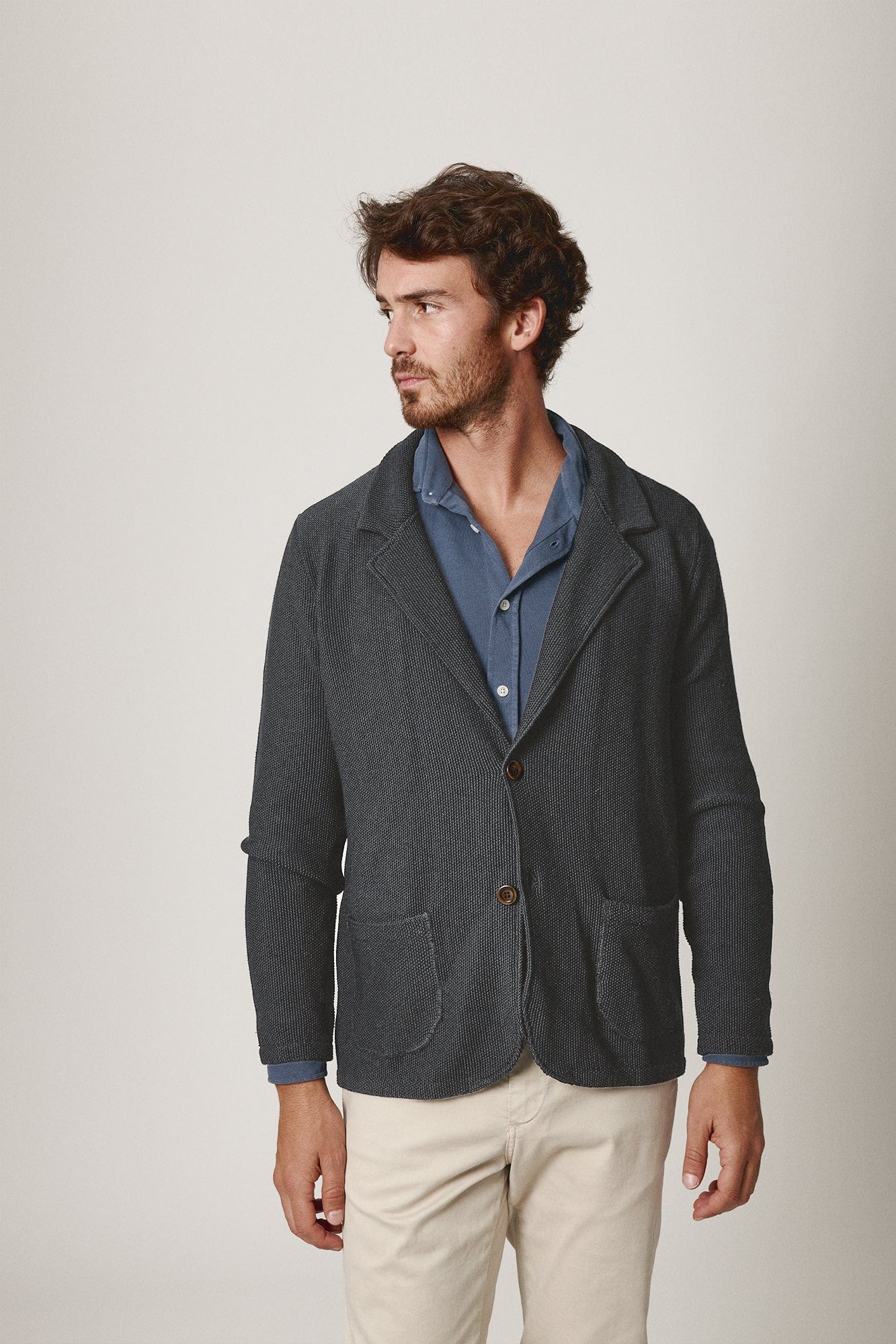 The Soft Blazer Gris Santander