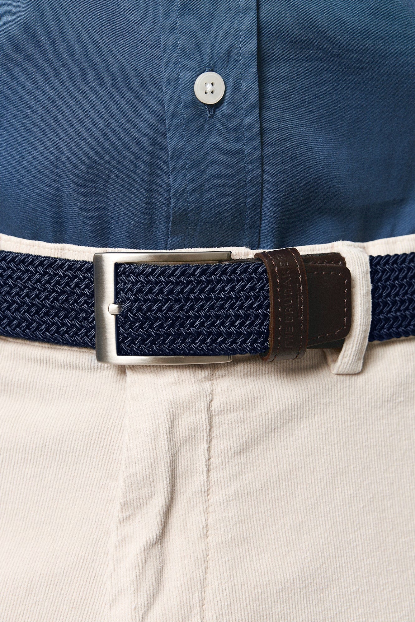 The Belt Trenzado Azul Marino