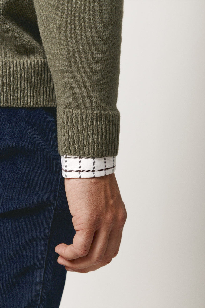 The Lambswool Botones Verde Pino-zoom-