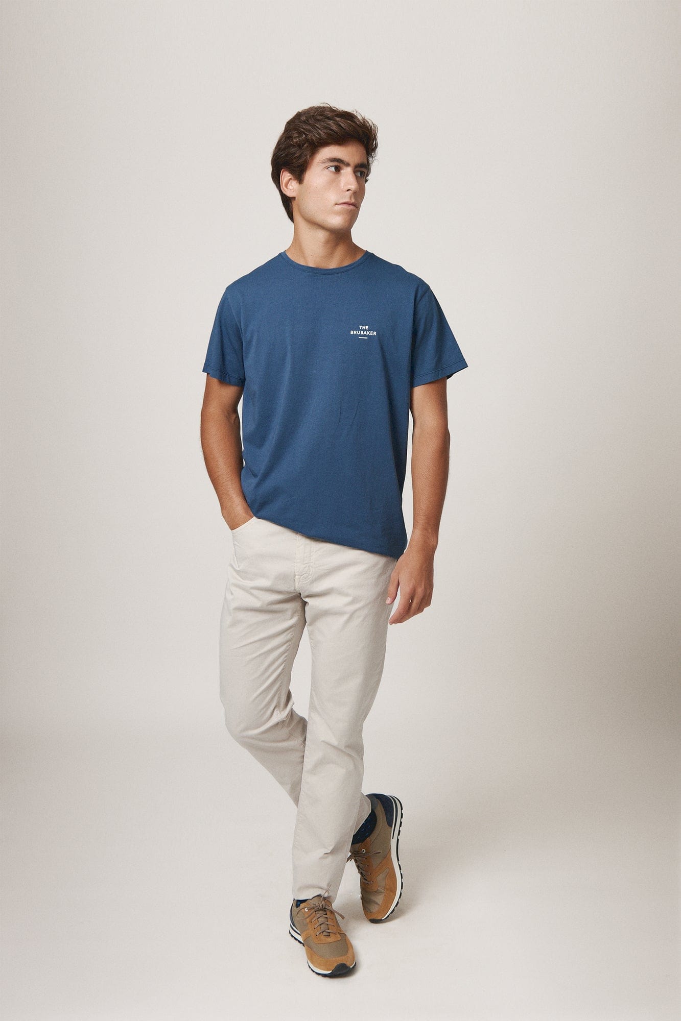 The Cotton T Shirt Azul Almirante