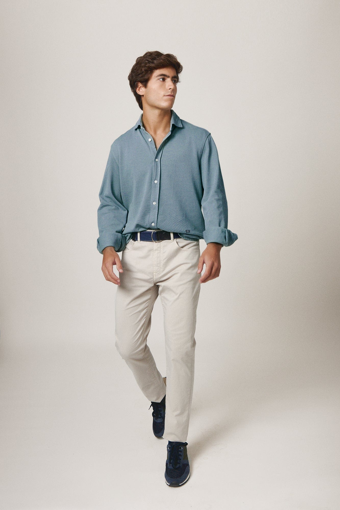 The Cotton Camisa Azul Covas