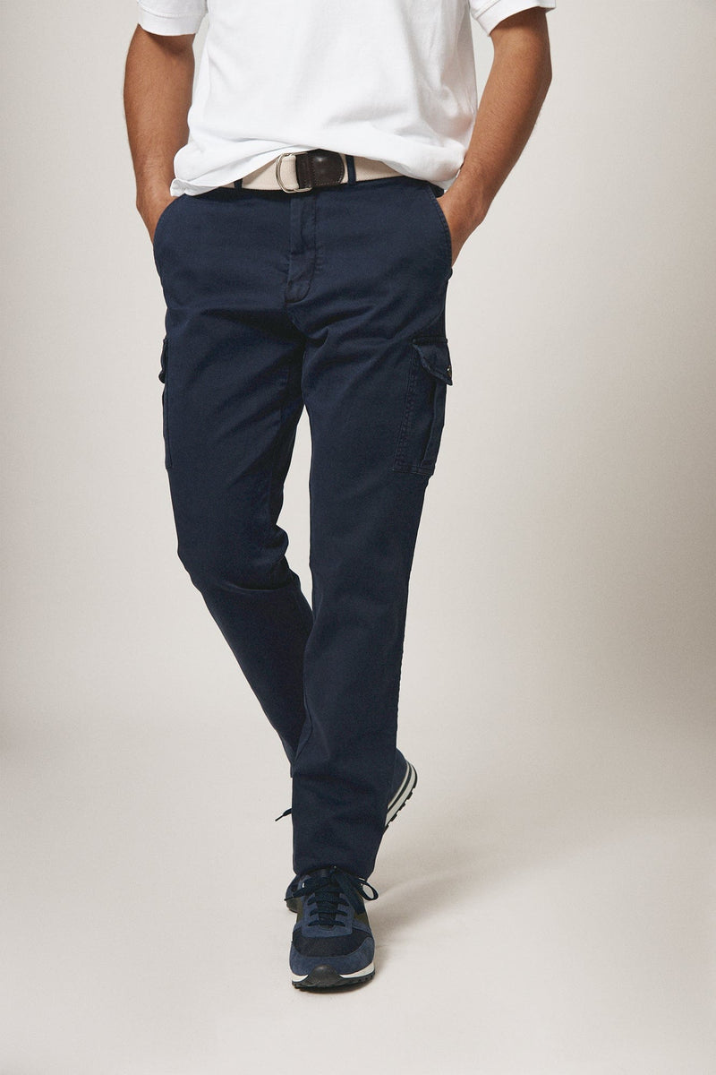 The Chino Cargo Azul Marino-zoom-