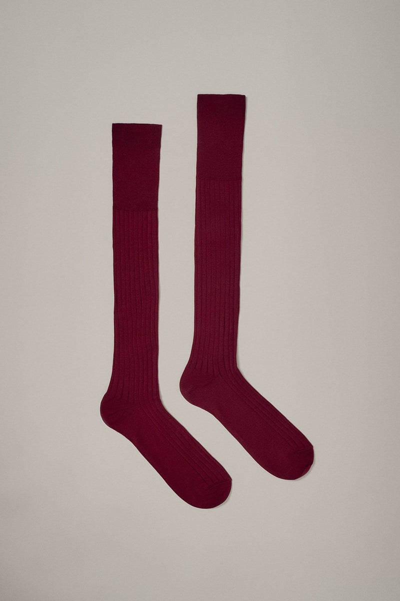 The Sock Hilo Escocia Grana Long-zoom-