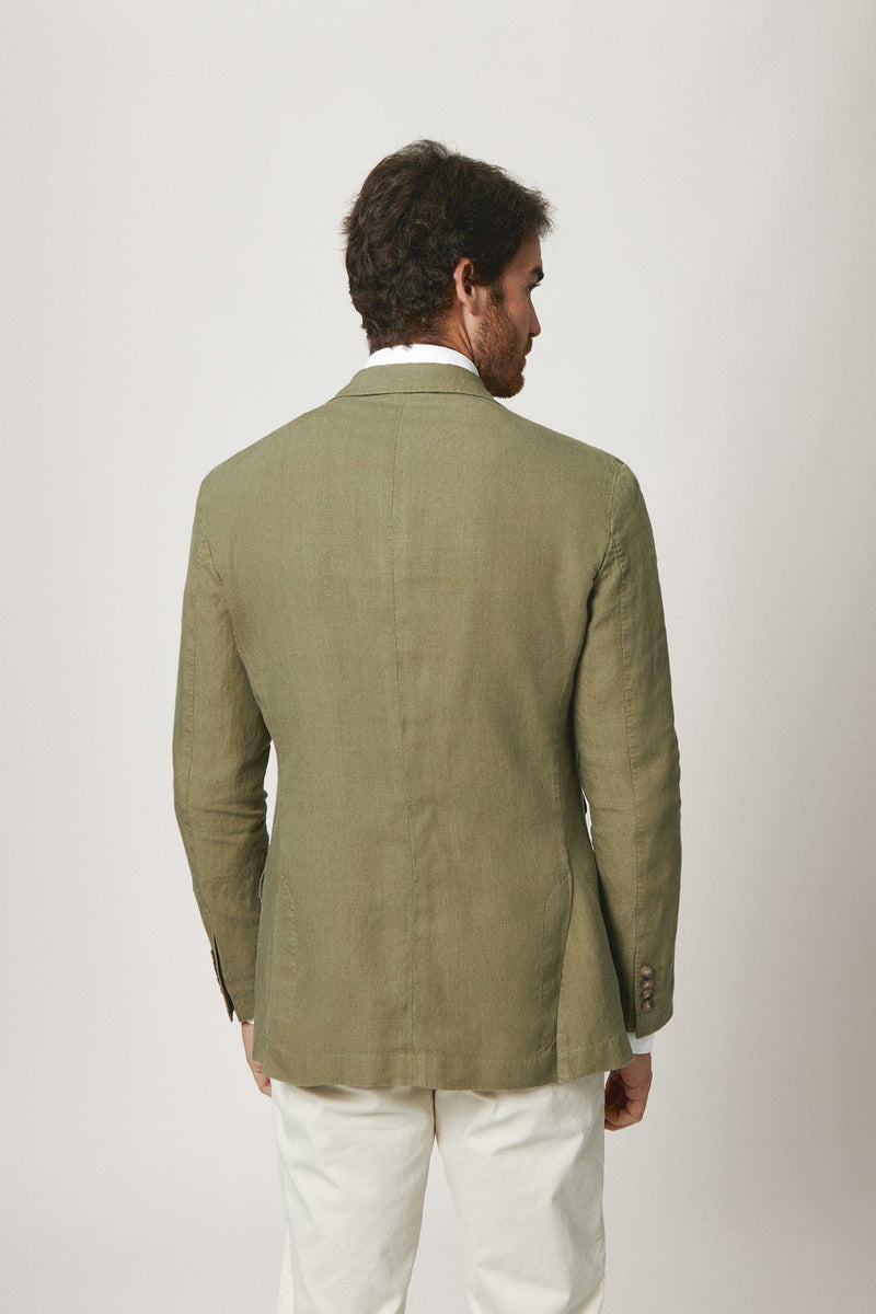 The Blazer Lino Verde Medio-zoom-