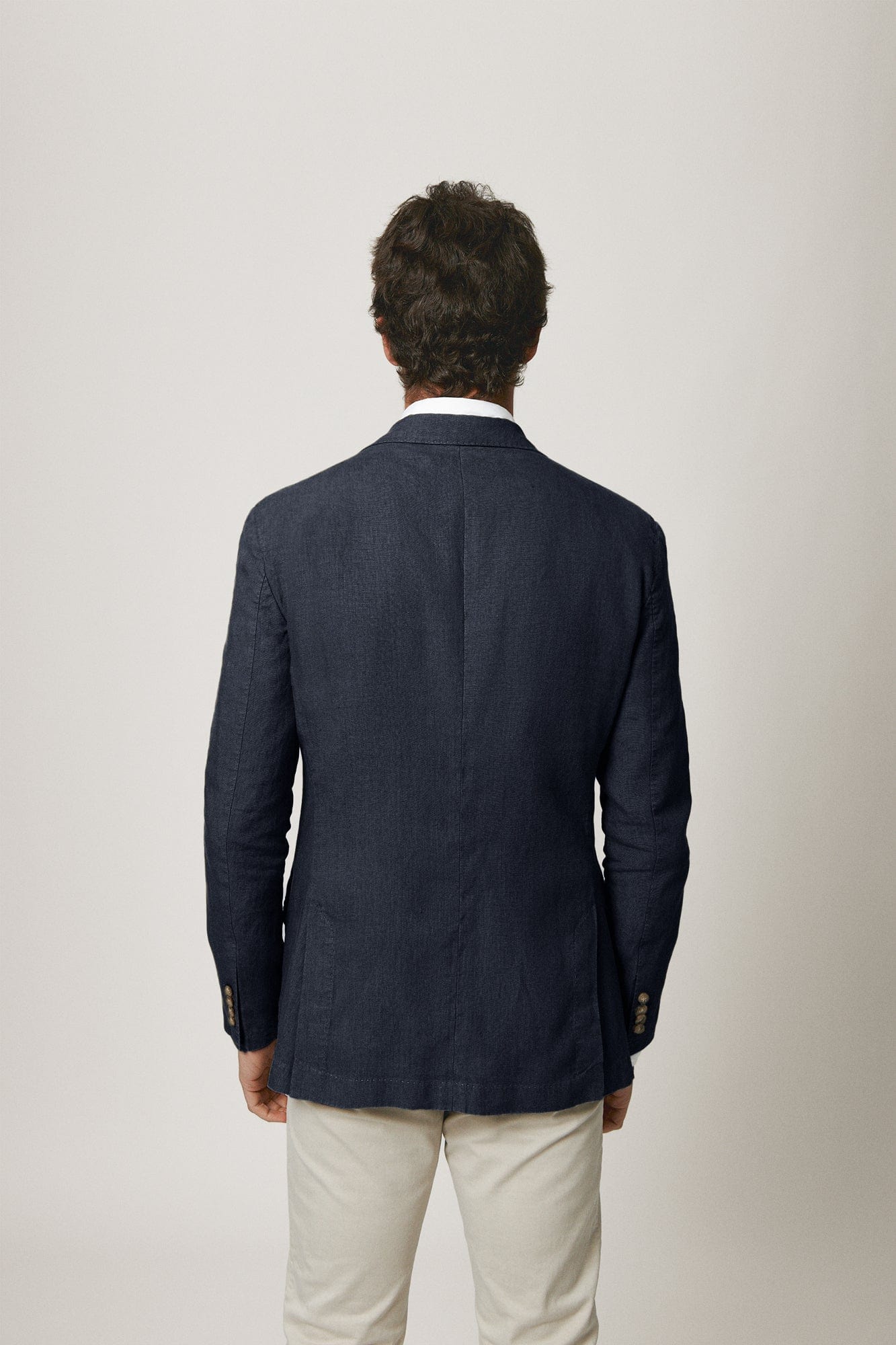 The Blazer Lino Azul Marino-4