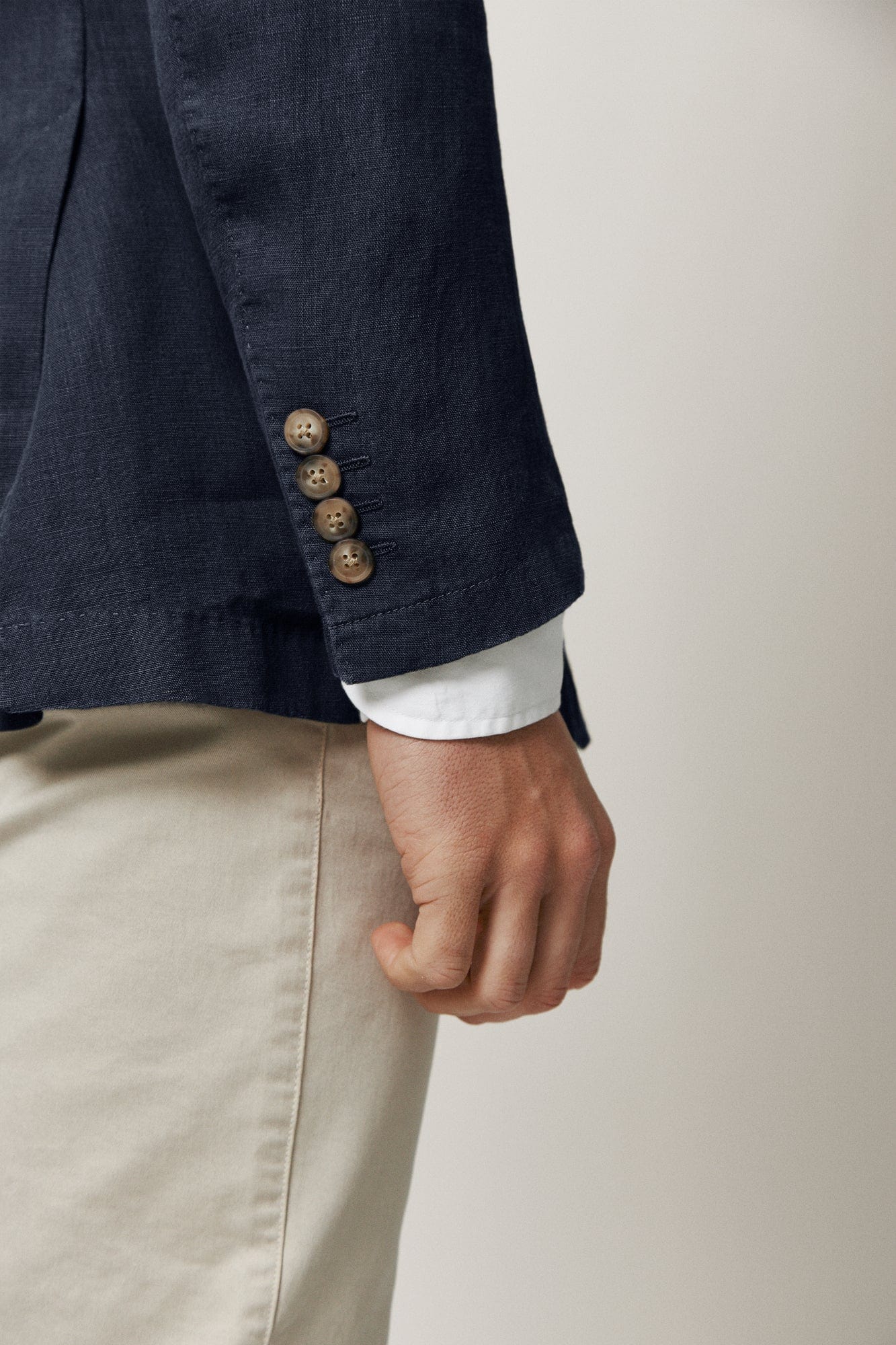The Blazer Lino Azul Marino-2