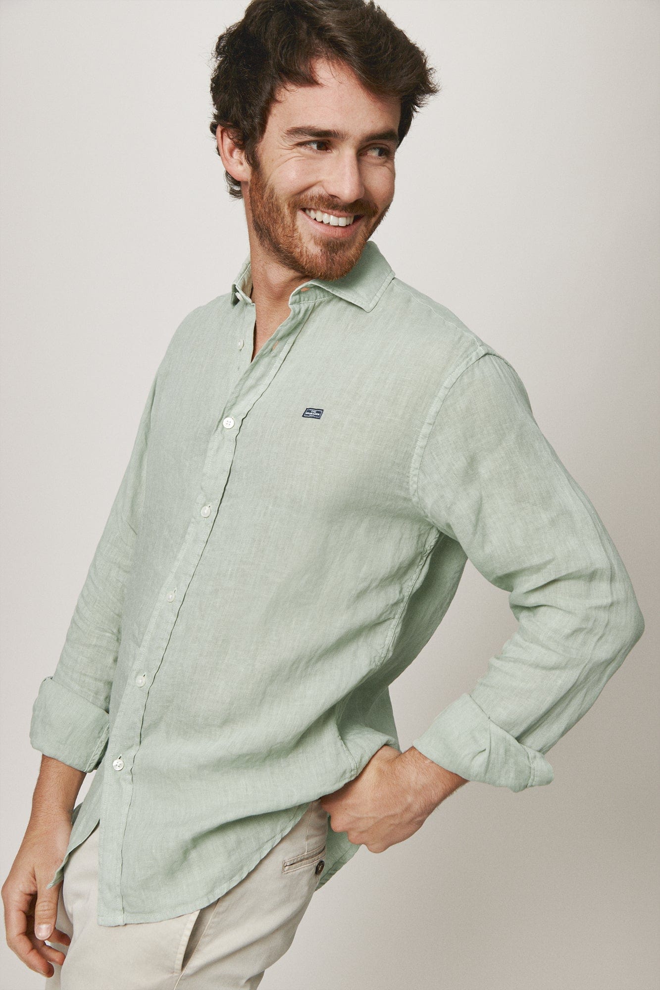 The Lino Camisa Verde Salinas-zoom-4