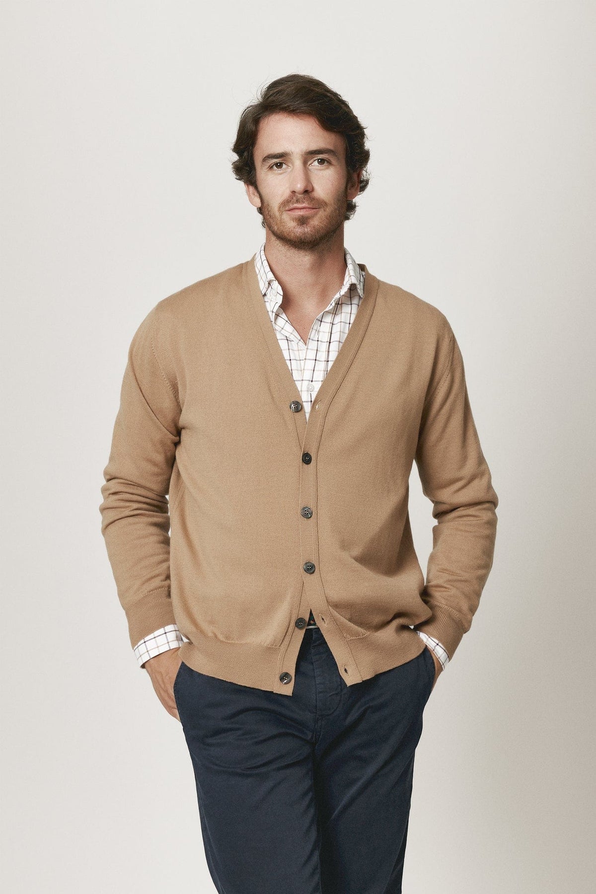 The Cardigan Merino Camel