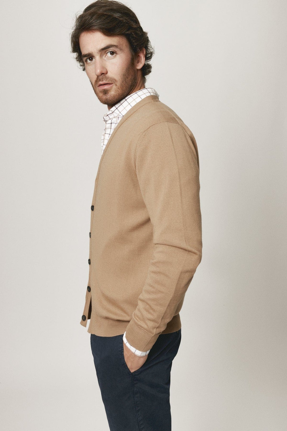 The Cardigan Merino Camel-2