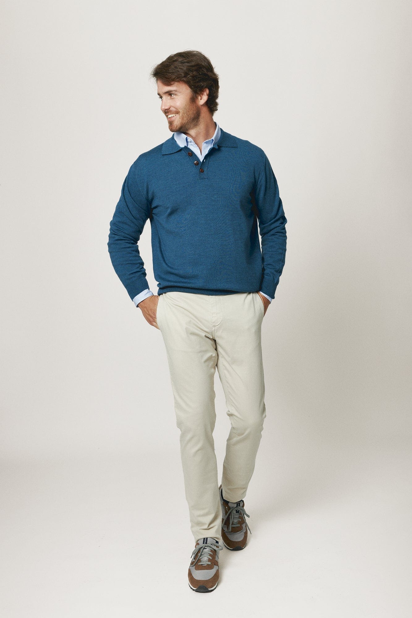 The Jersey Merino Polo Azul Juzcar-zoom-1