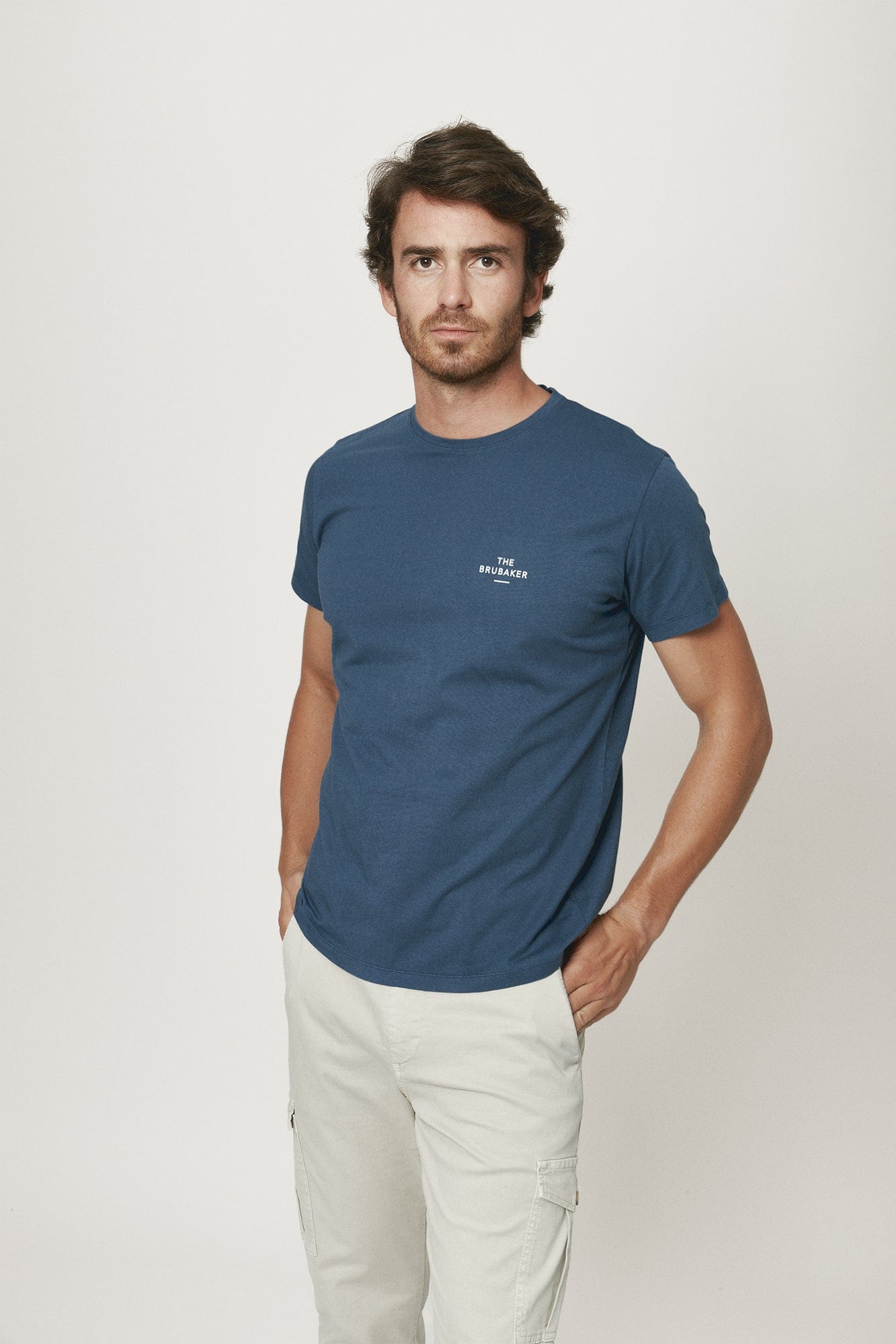 The Cotton T Shirt Azul Covas-zoom-2