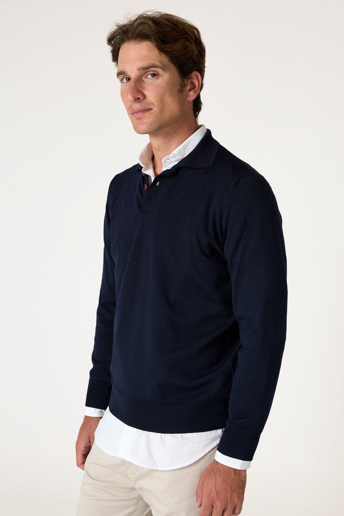 The Jersey Merino Polo Azul Marino-4