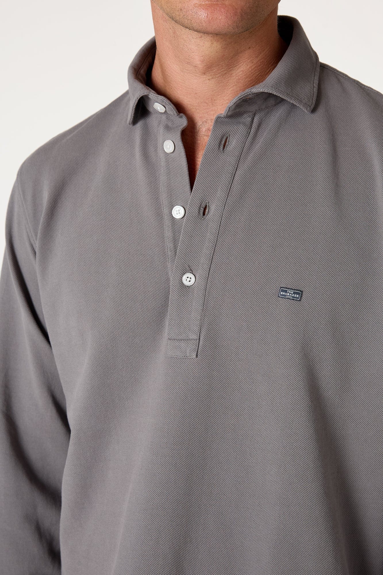 The Cotton Polera Gris Cuenca