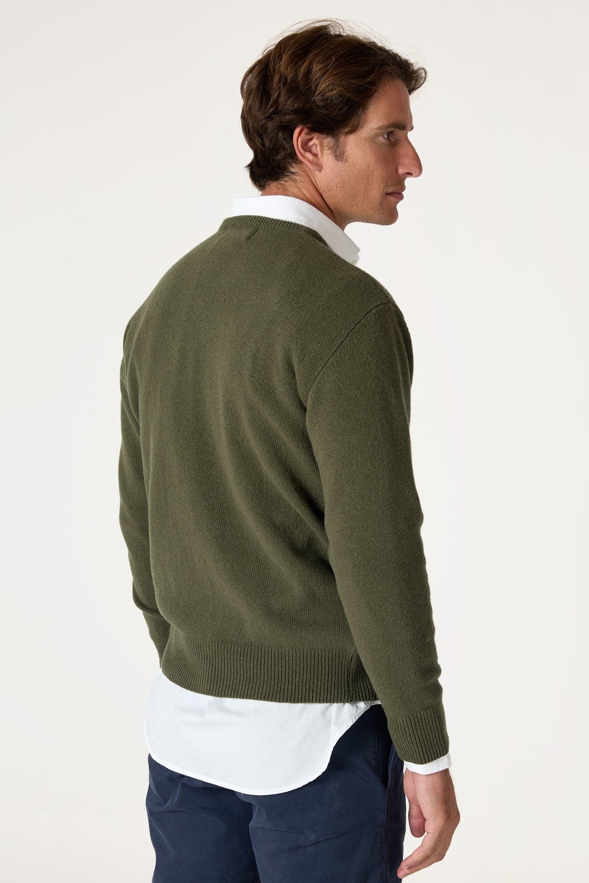 The Lambswool Pico Verde Oliva-5