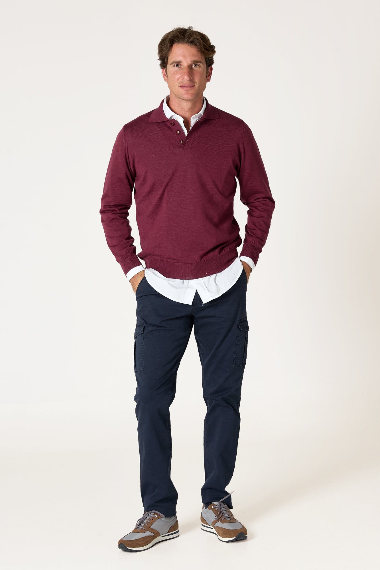 The Jersey Merino Polo Rosa Cubell-zoom-1