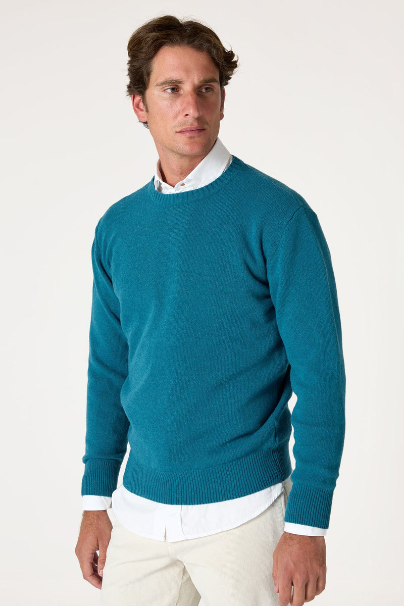 The Lambswool Scoop Verde Santoña-zoom-