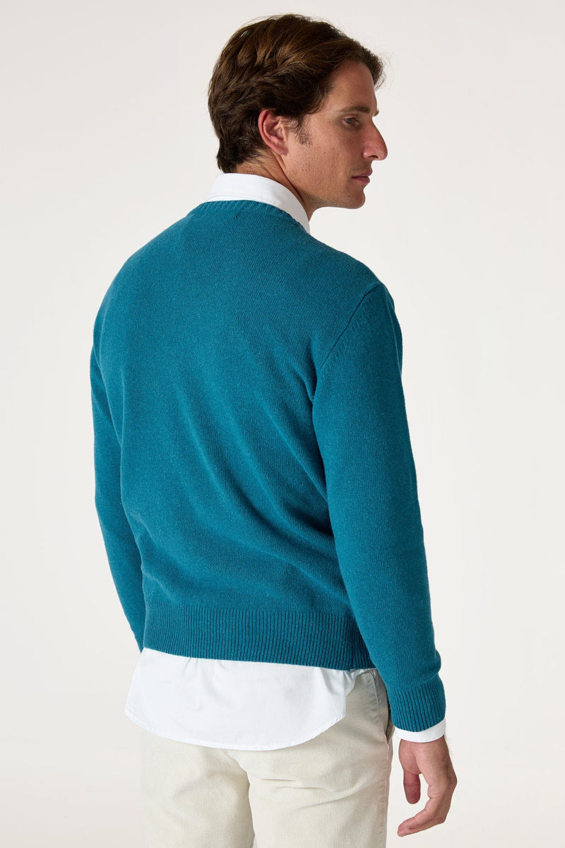 The Lambswool Scoop Verde Santoña-zoom-