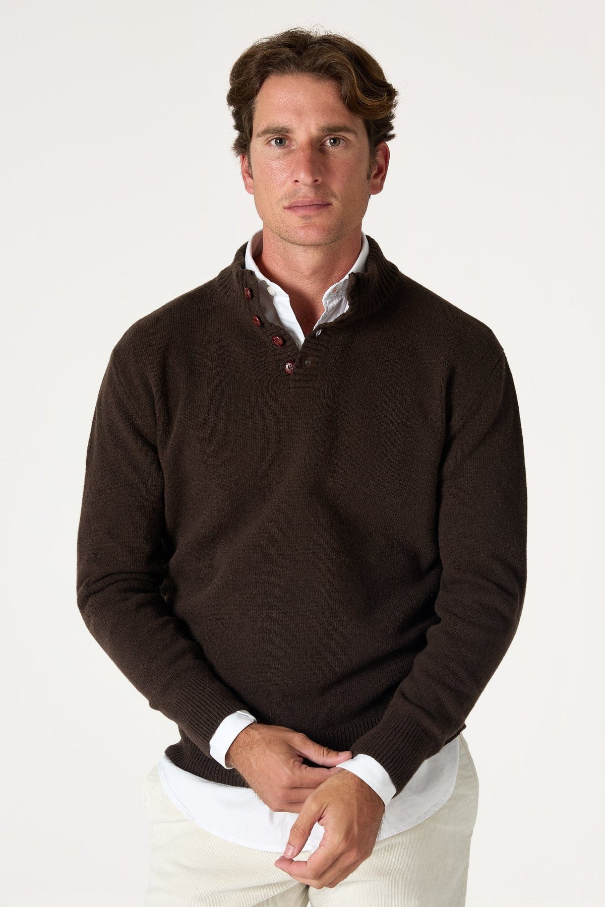 The Lambswool Botones Marron Monegros-zoom-2