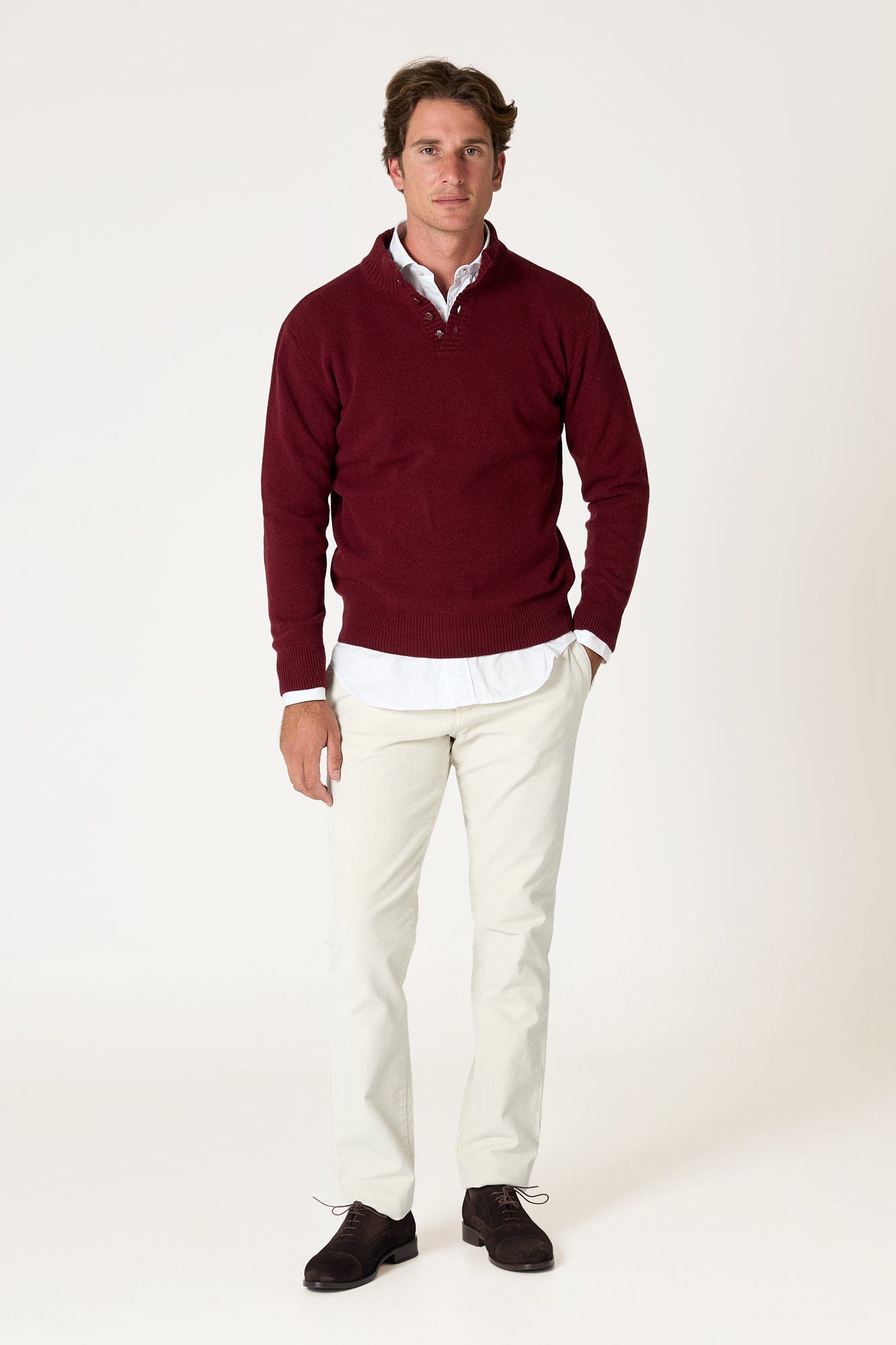 The Lambswool Botones Grana Rioja-1