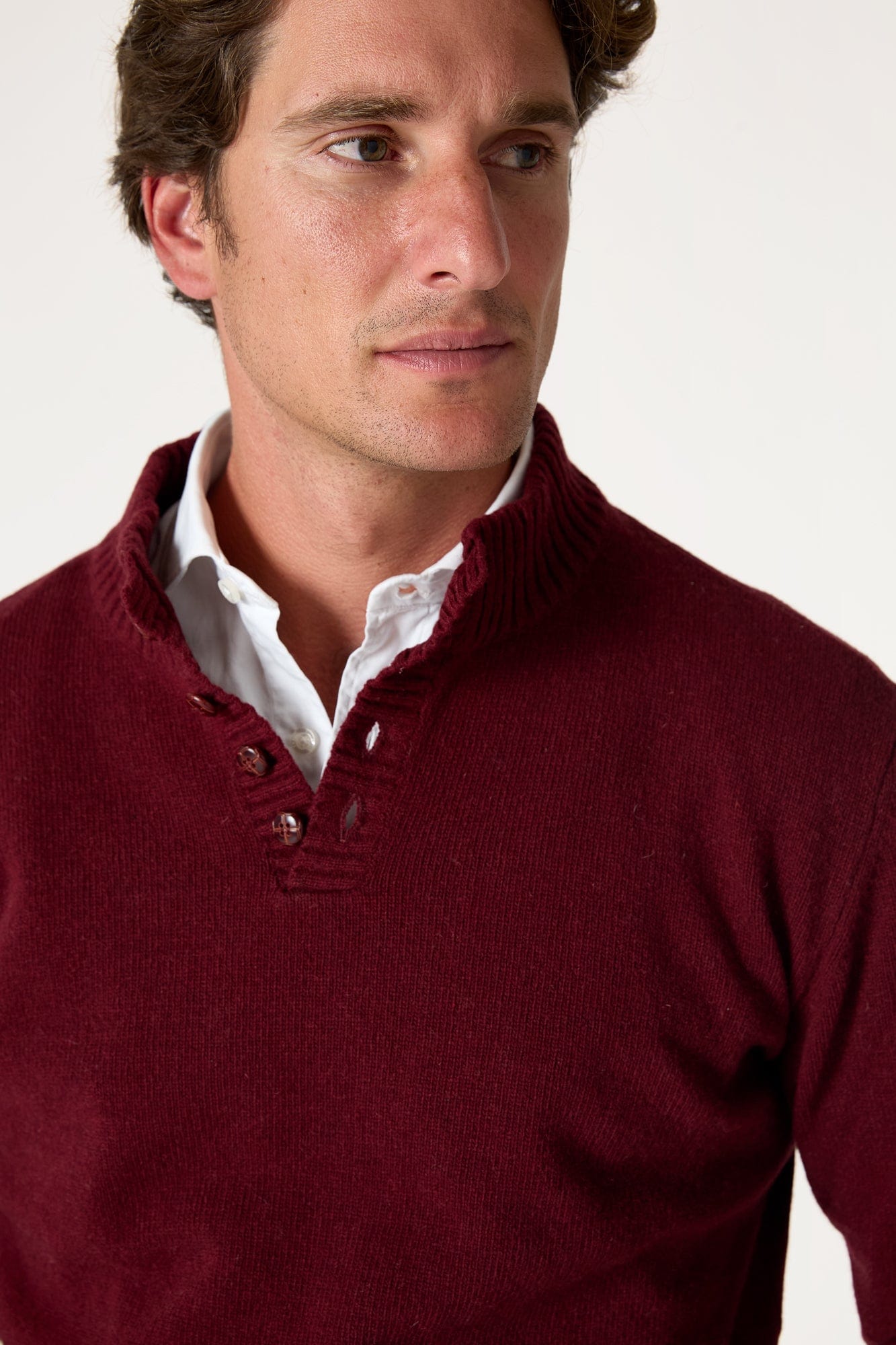 The Lambswool Botones Grana Rioja