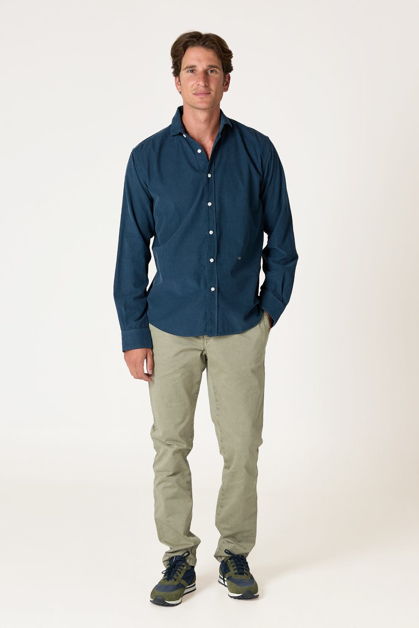 The Micropana Camisa Azul Marino-zoom-1