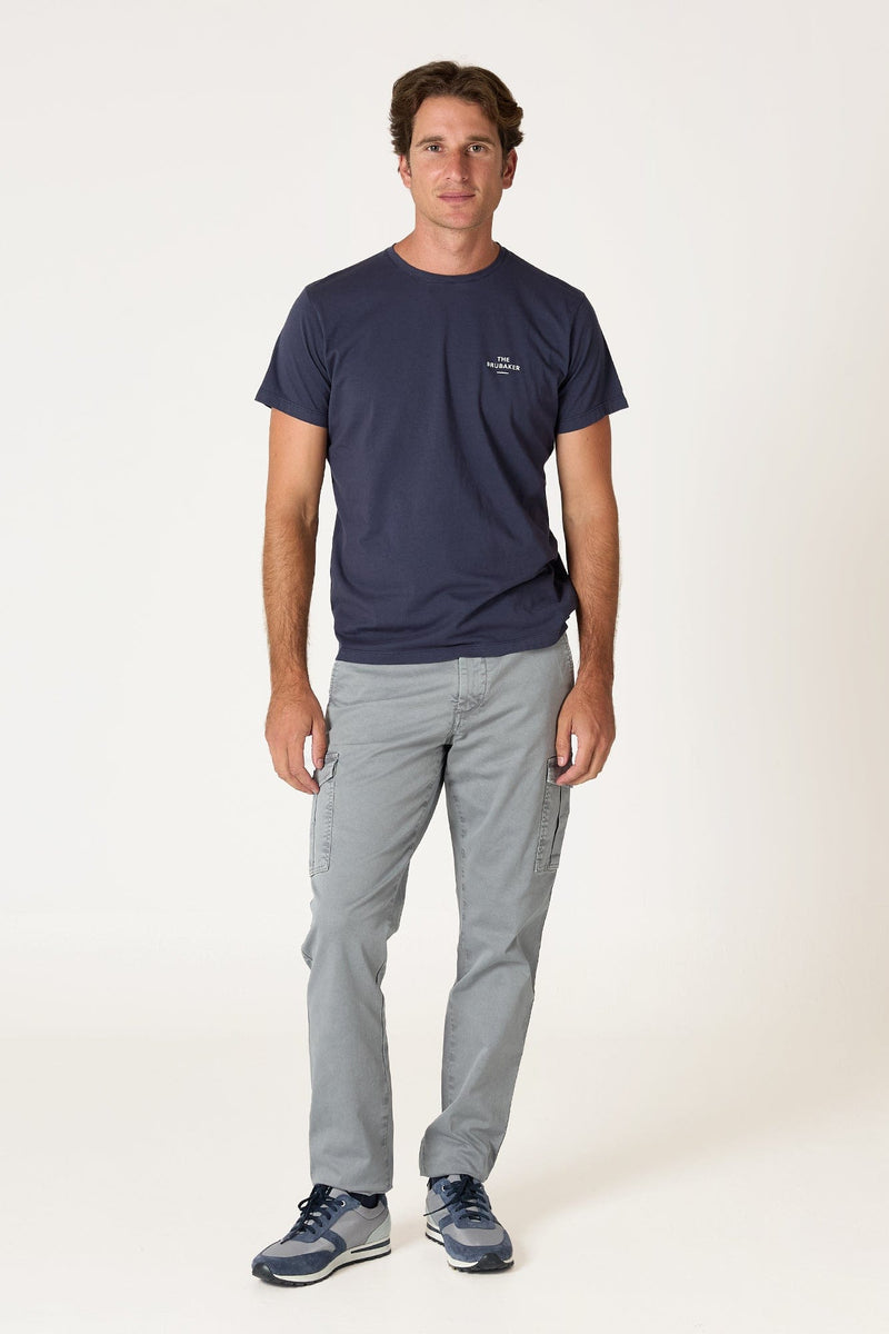 The Cotton T Shirt Azul Marino-zoom-