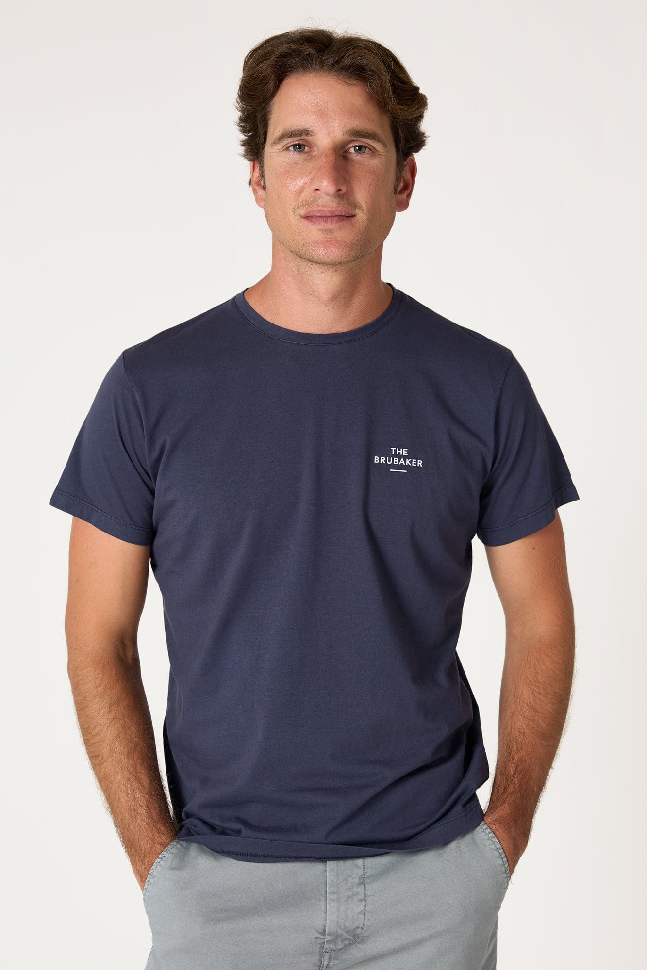 The Cotton T Shirt Azul Marino-zoom-4