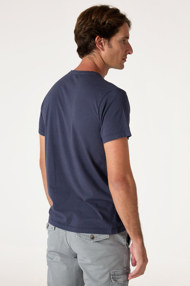The Cotton T Shirt Azul Marino-zoom-