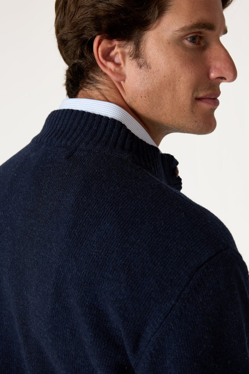 The Lambswool Botones Azul Marino-zoom-