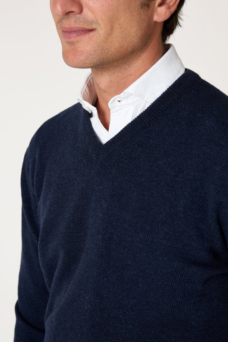 The Lambswool Pico Azul Marino-zoom-