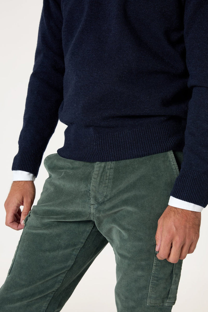 The Lambswool Halfzip Azul Marino-zoom-
