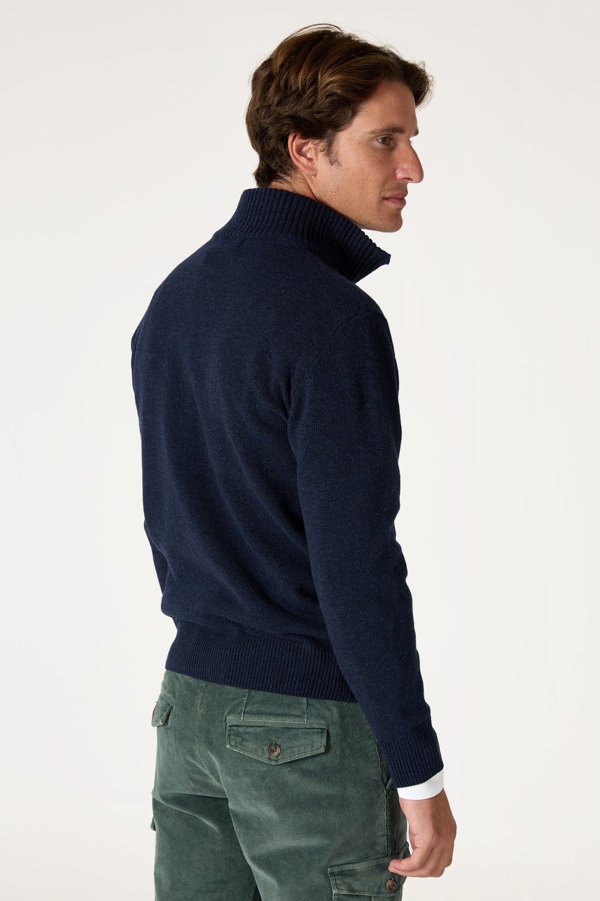 The Lambswool Halfzip Azul Marino-zoom-4