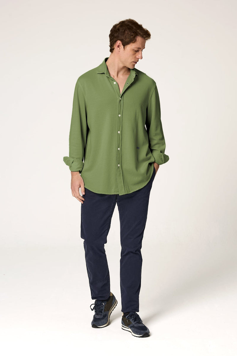 The Cotton Camisa Verde Navarra-zoom-