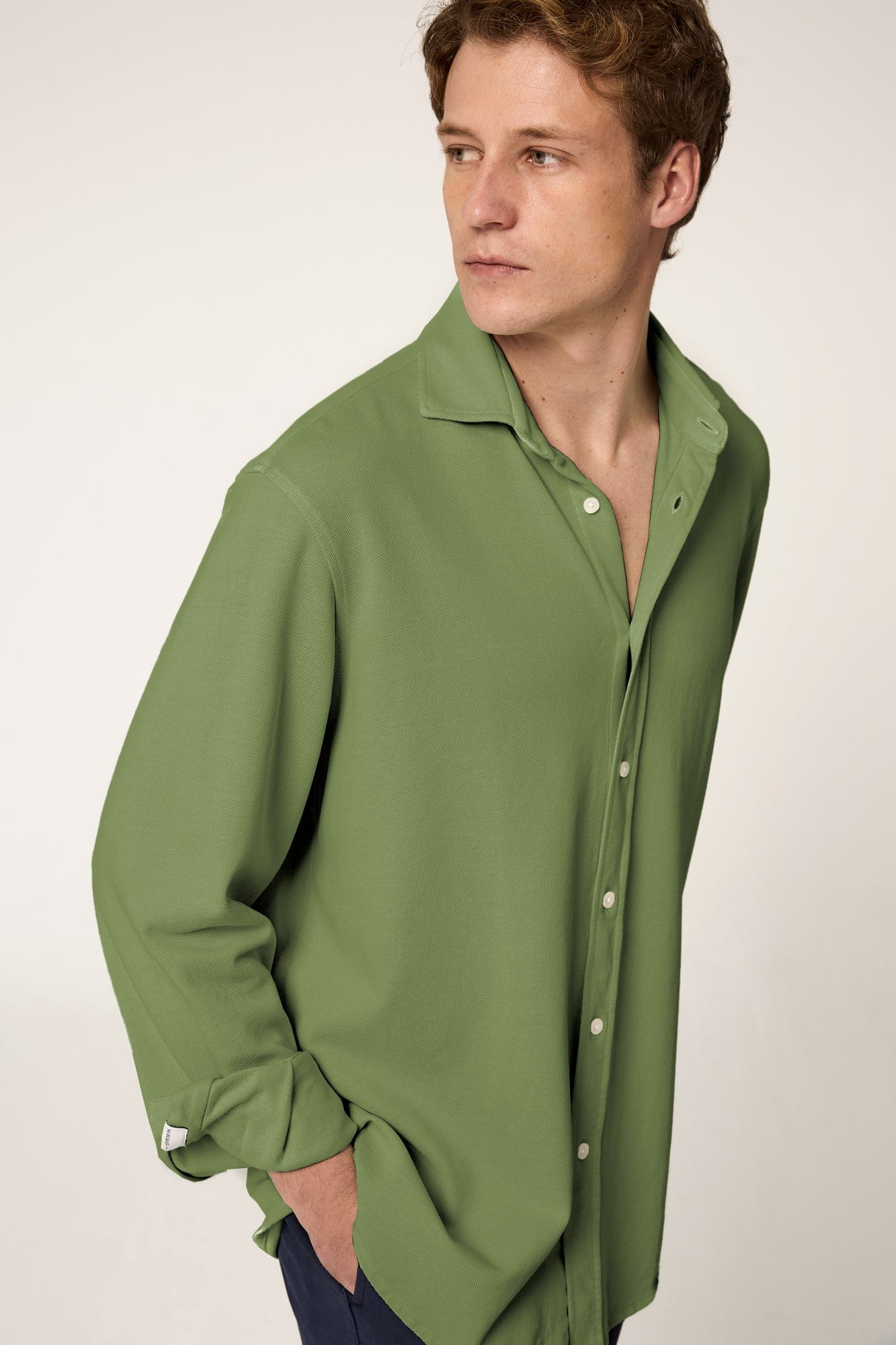 The Cotton Camisa Verde Navarra-zoom-4