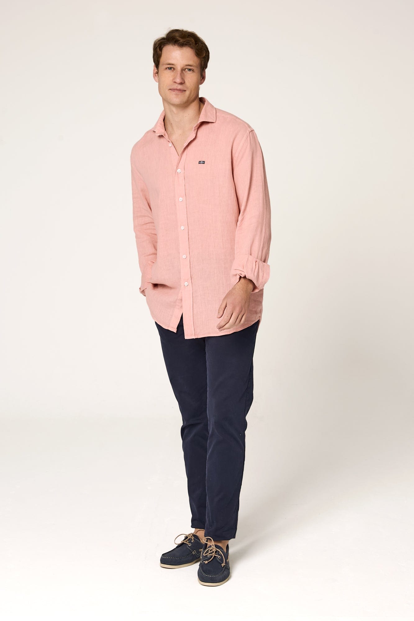 The Lino Camisa Rosa Lavado-zoom-1