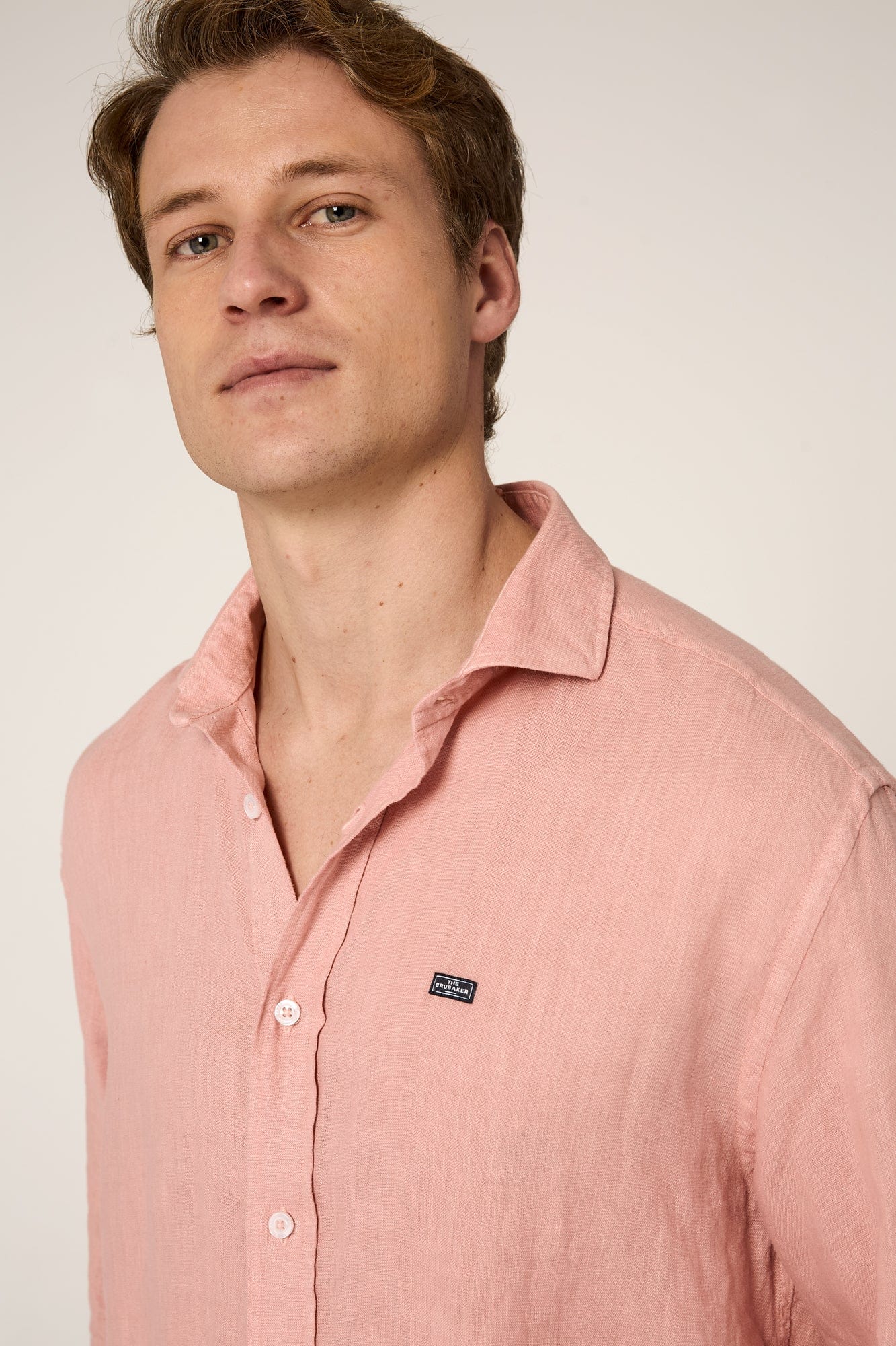 The Lino Camisa Rosa Lavado-zoom-2