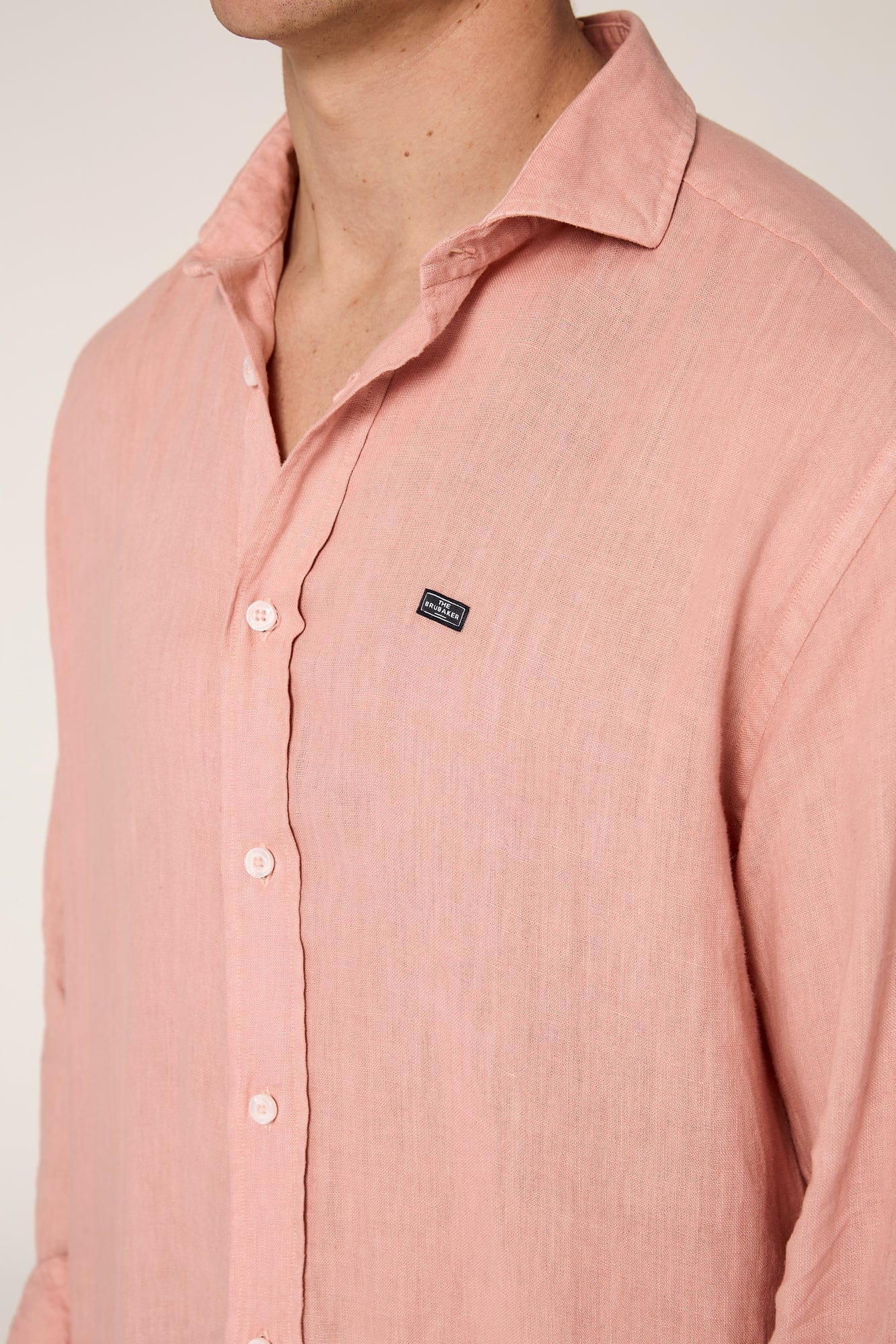 The Lino Camisa Rosa Lavado-zoom-3