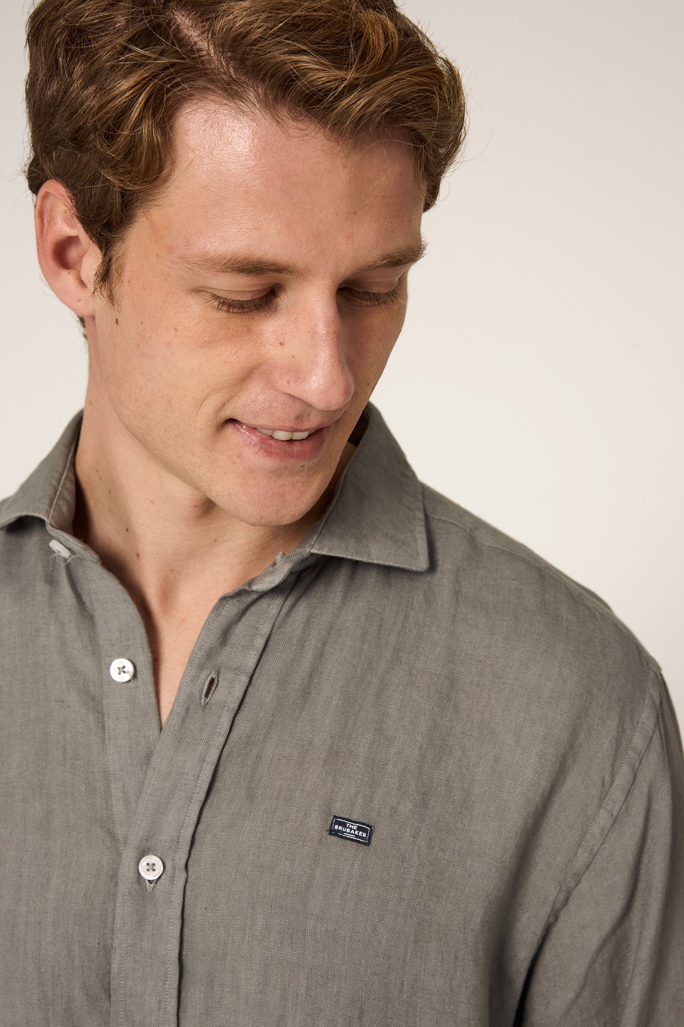 The Lino Camisa Gris Buitrago-3