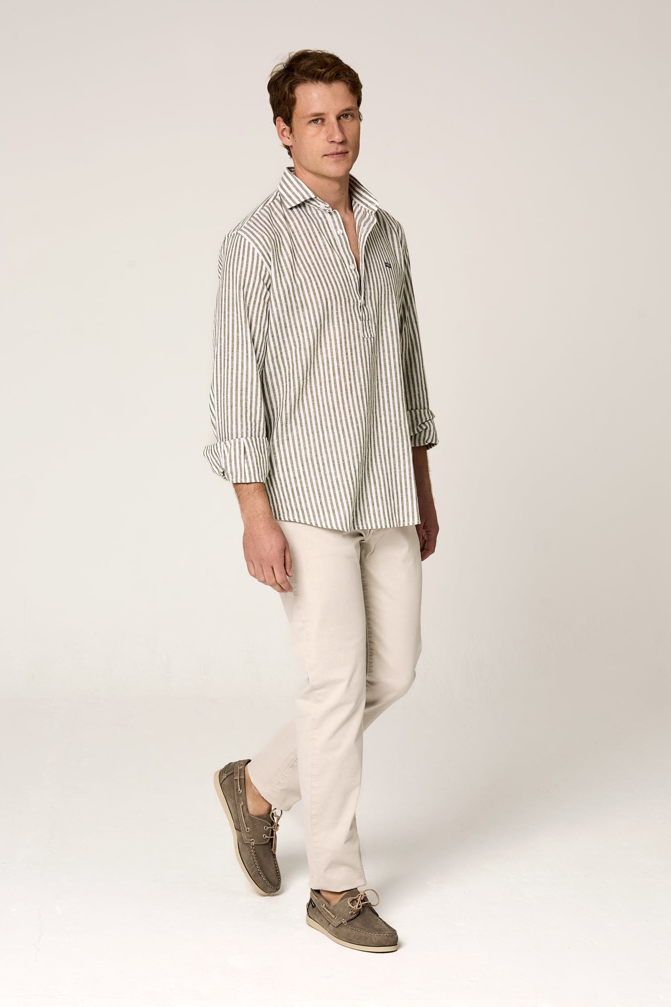 The Cotton Linen Polera Raya verde-2