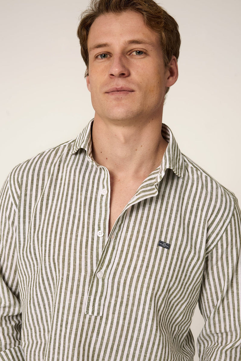 The Cotton Linen Polera Raya verde-zoom-