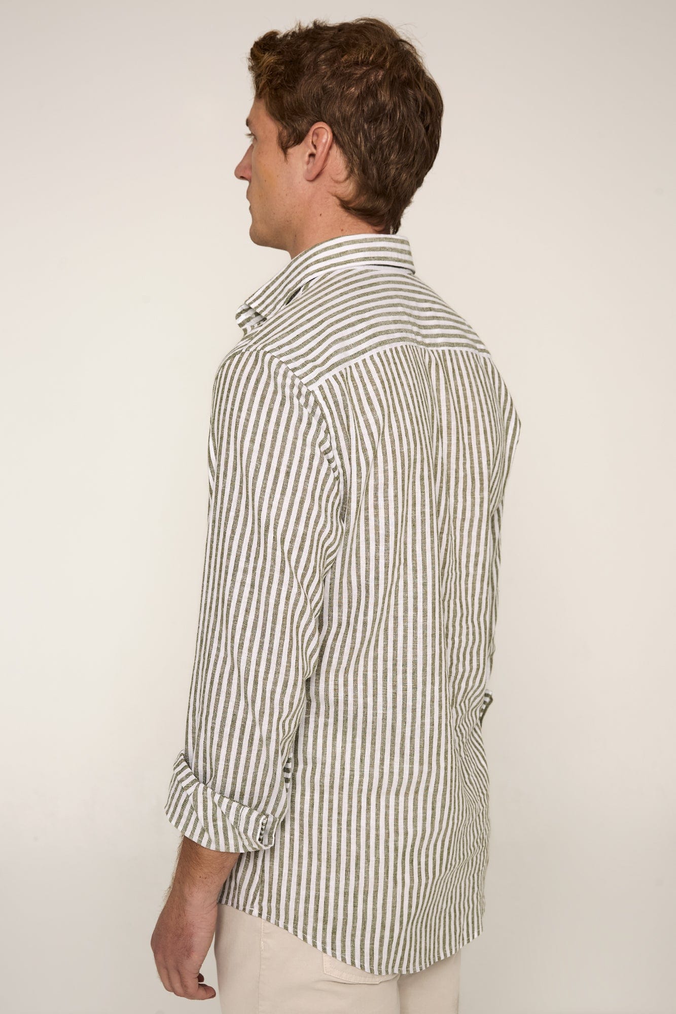 The Cotton Linen Polera Raya verde-zoom-4