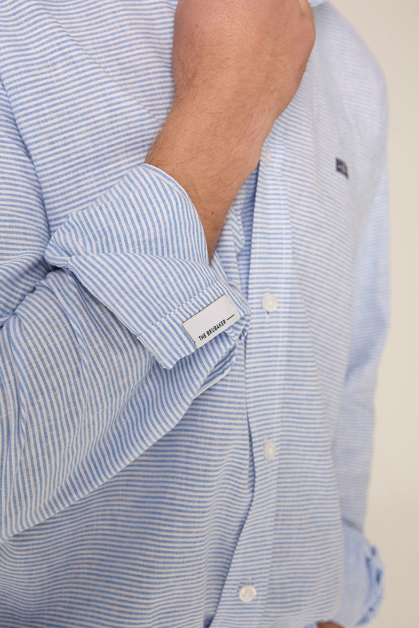The Cotton Raya Azul Claro Horizontal-zoom-4