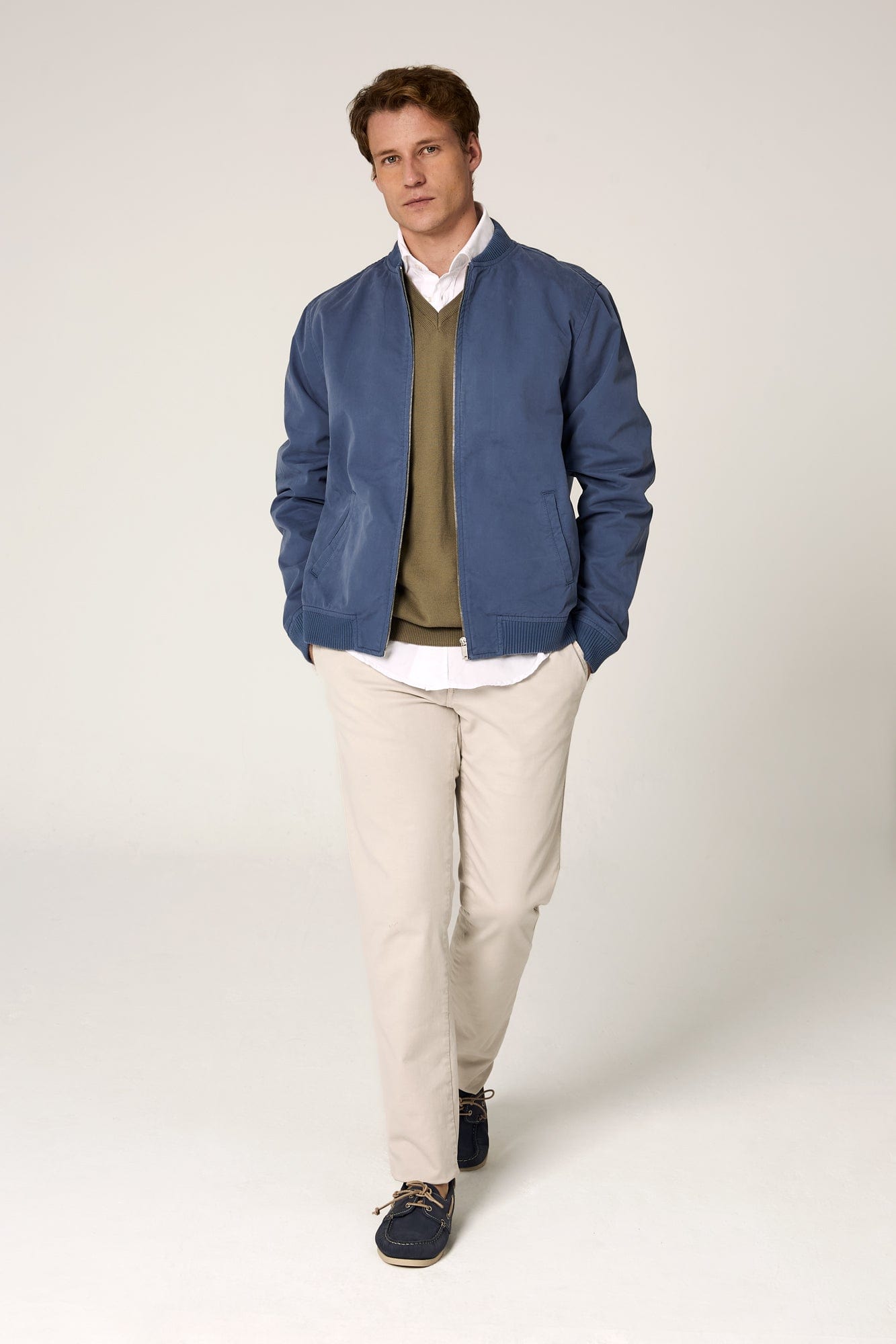 The Bomber Canvas Azul Tabarca