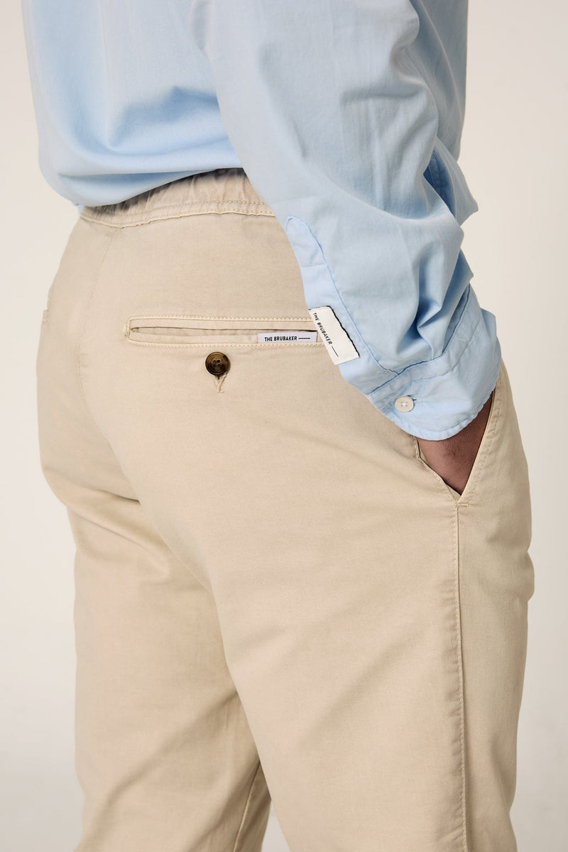 The Chino Jogger Beige Seimeira-zoom-